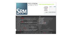 Desktop Screenshot of elogistics.pegatroncorp.com